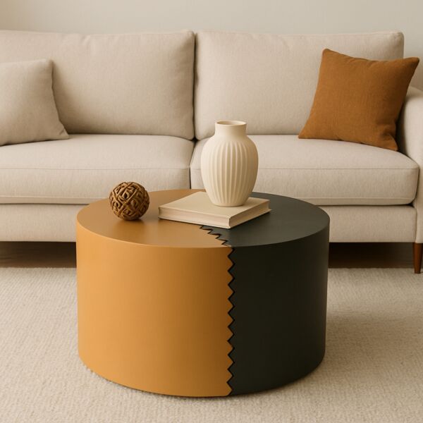 طاولة قهوة رينول - اسود وبرتقالي