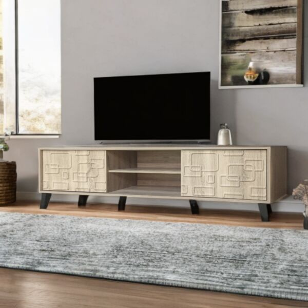 طاولة تلفزيون كايلا 160 سم - خشبي