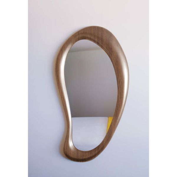 مرأة بإطار خشبي اللجيس