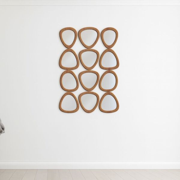 مرايا جدارية مربعه ميرال