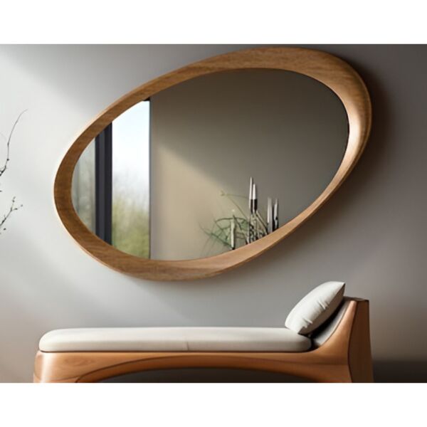 مرأة بأطار خشبي نورسين ديلارا