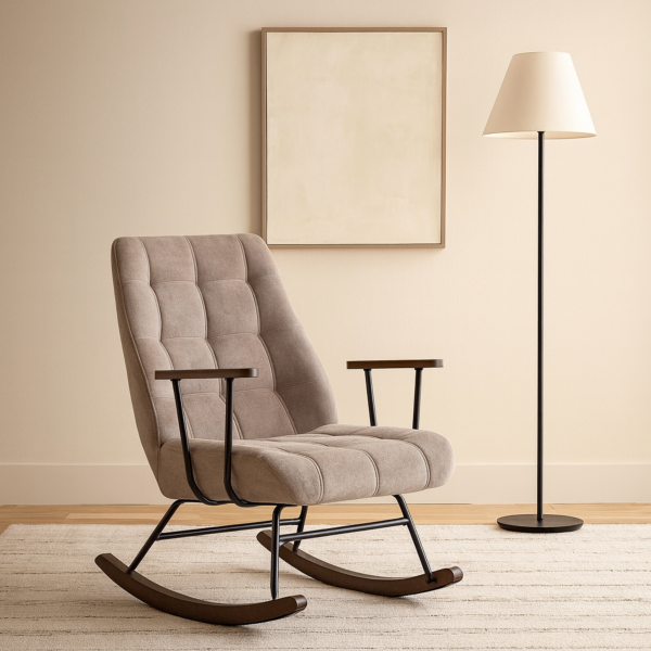 كرسي هزاز اوليفيا - بيج وبني