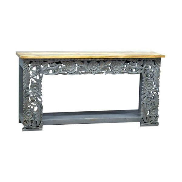 كونسول حفر يدوي داخلي لون رمادي  - كارفينغ 