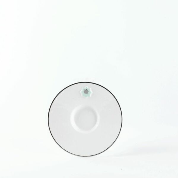 طقم قهوة تركية من أصالة 12 قطعة - ازرق وفضي