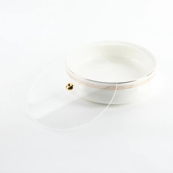 تمرية حجم كبير من نقش - ابيض وذهبي