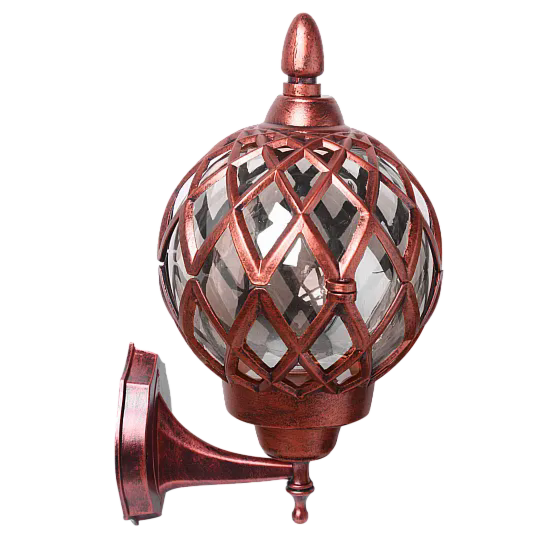 إضاءة جدارية برمة ويل شفاف - احمر