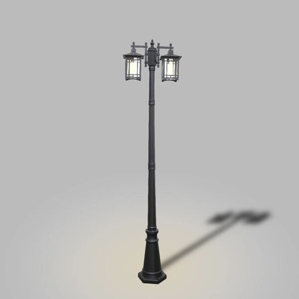 فانوس حديقة مجوز - اسود