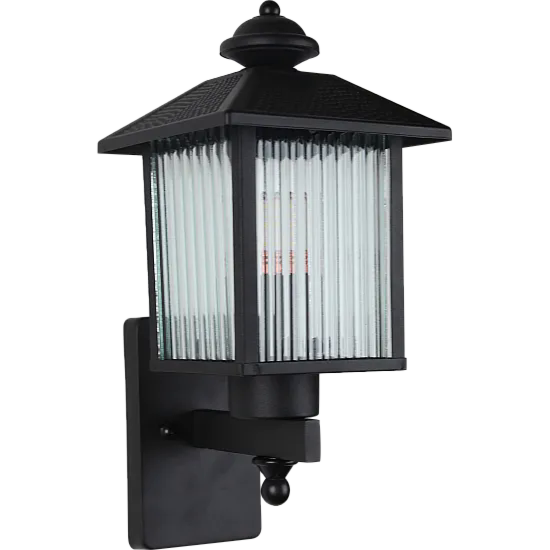 إضاءة جدارية خارجية مثلث - اسود