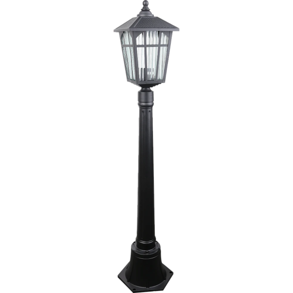 عامود إضاءة خارجية اسود 1 متر