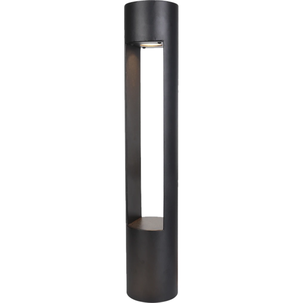 فانوس حديقة لون اسود مع اللمبات - 60 سم