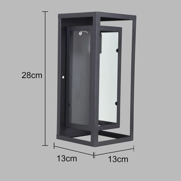 كشاف بوابة جداري مولتو - اسود