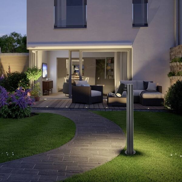 فانوس حديقة مفرد 60 سم GU10 - اسود