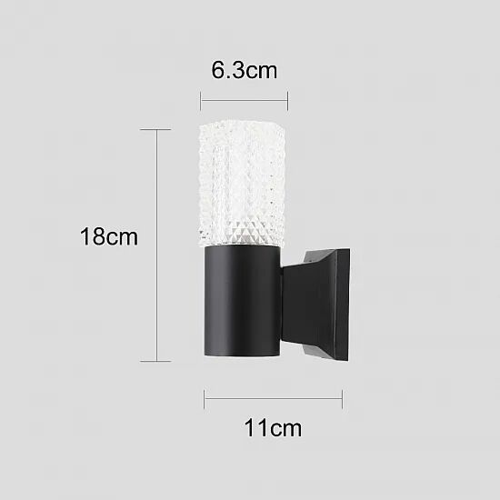 إضاءة جدارية خارجية أسطواني مفرد انارة خارجية - ماركة همر