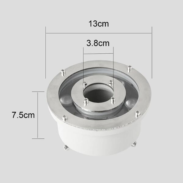 كشاف شلال ملون بدون ريموت ماصورة IP68