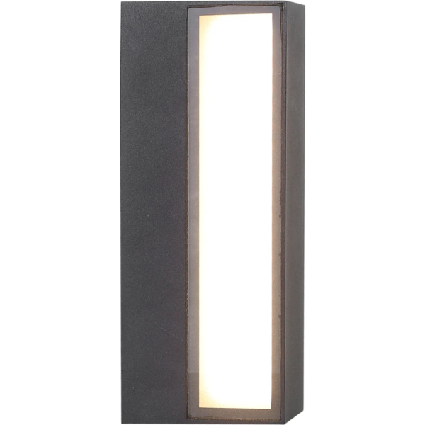 كشاف بوابة خارجي اسود لون الانارة اصفر 12 واط