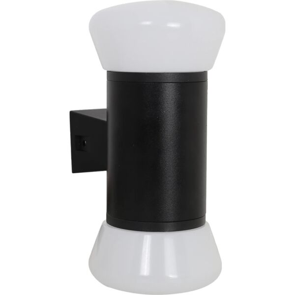 فانوس جداري اسود لون الانارة اصفر 10 واط