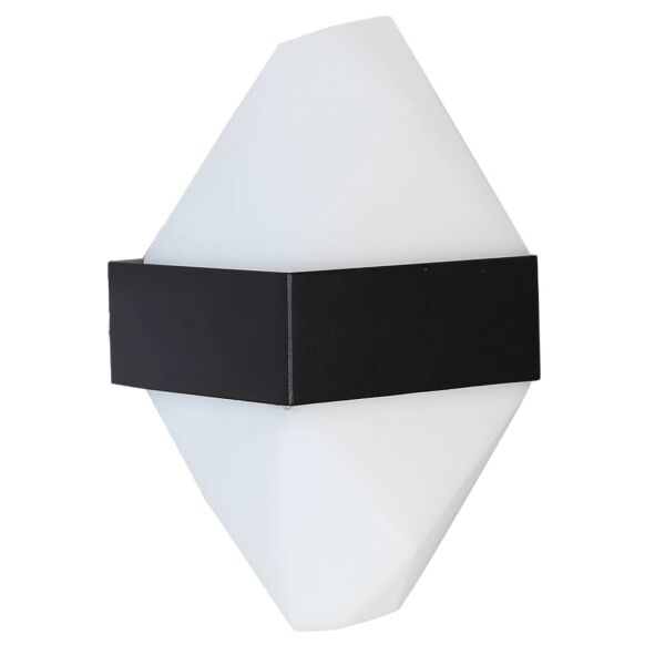 إضاءة جدارية خارجية لون إنارة اصفر 12 واط - اسود