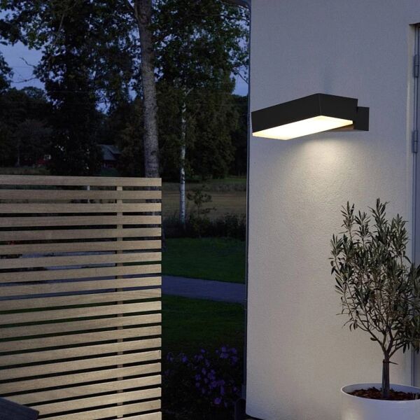 اضاءة جدارية خارجية انارة اصفر كينزا - اسود