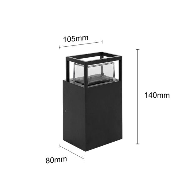 كشاف جداري خارجي اسود GU10