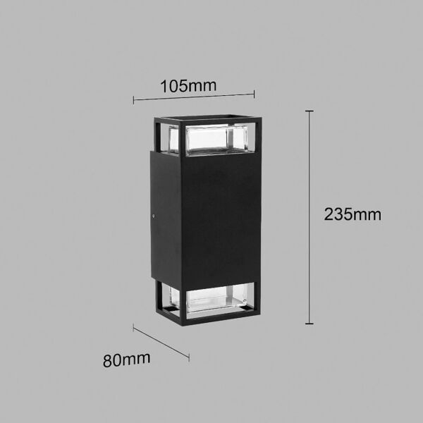 كشاف جداري خارجي GU10 - اسود
