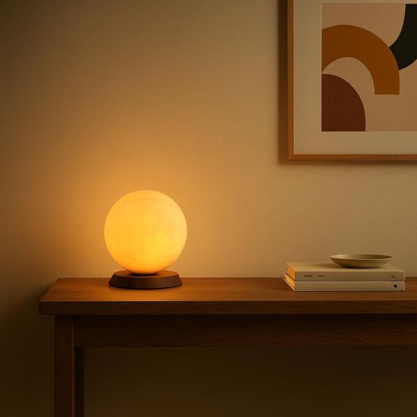 ابجورة ضوء القمر بطارية بدون أسلاك 3اضاءات