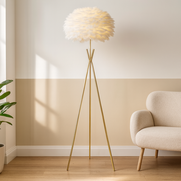 ابجورة ارضية تريبل ليج - ذهبي