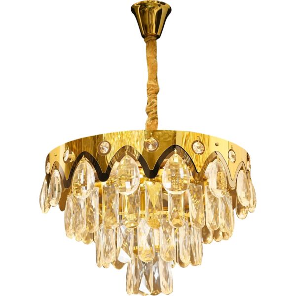 ثريا شادو لايت مودرن ذهبي قطر 40 سم