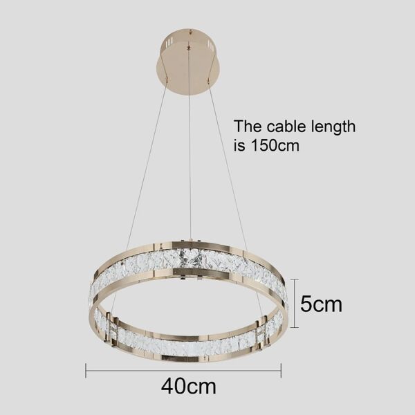 ثريا علاقي مودرن 3 اضاءات 30 واط - ذهبي