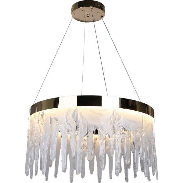 ثريا مودرن ذهبي مع 3اضاءات 55 واط قطر 60