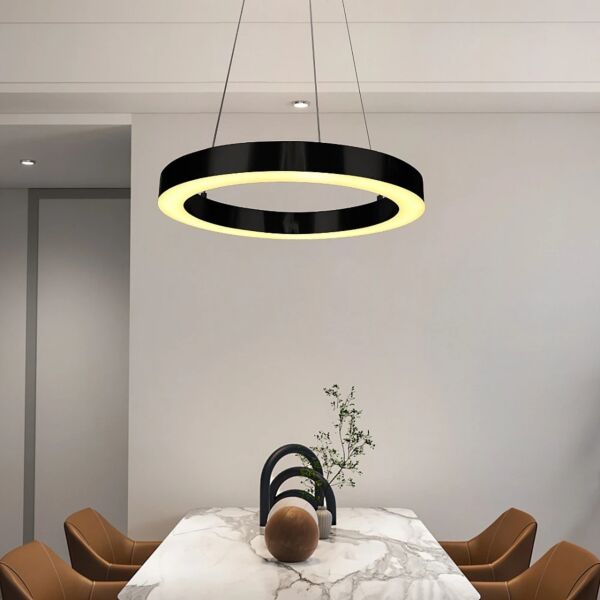 إنارة معلقة مودرن قاعدة واحدة 36 واط 50 سم - اسود