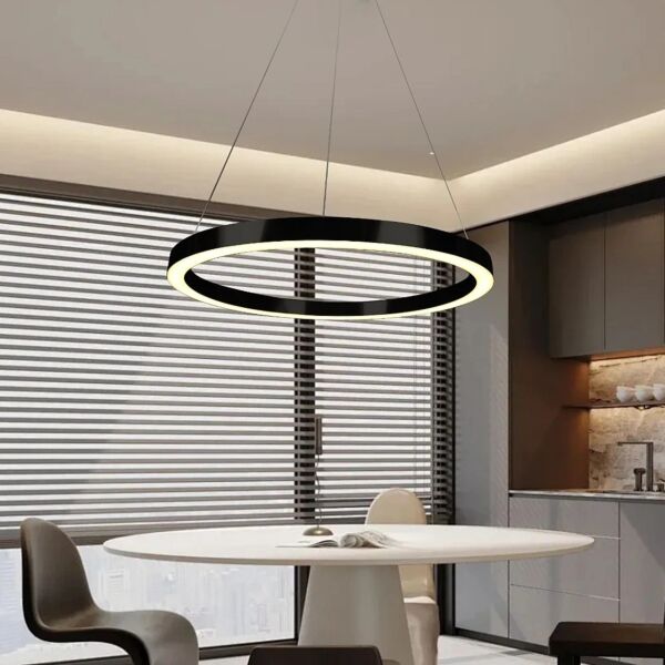 اضاءة معلقة مودرن مورينا 80 سم - اسود