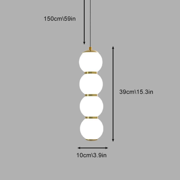 إنارة معلقة لون الانارة اصفر 12 واط