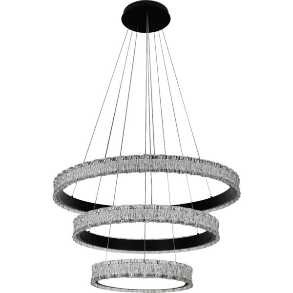 ثريا مودرن انارة 3 اضاءات 225 واط - اسود