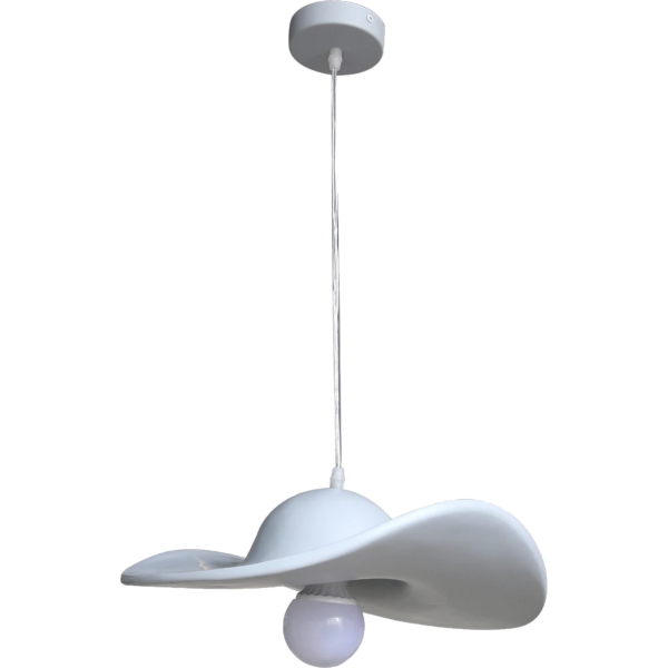 إنارة معلقة مودرن رمادي مفرد E27 قطر 40 سم