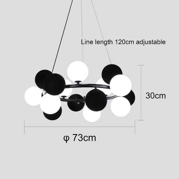 ثريا علاقي مودرن راف - اسود وابيض