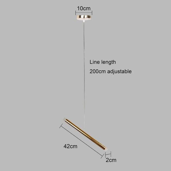 انارة معلقة مودرن ذهبي لون الانارة اصفر 5 واط مفرد