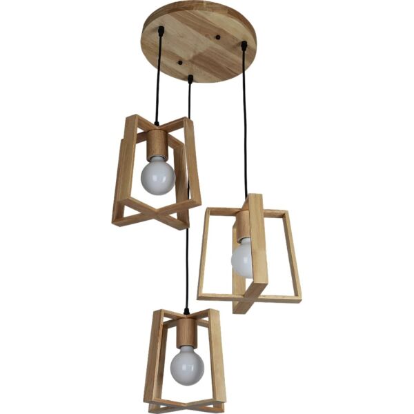 اضاءة معلقة ثلاثي رومول - بني