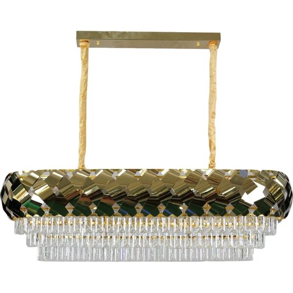 ثريا مودرن 100x35 سم روي - ذهبي