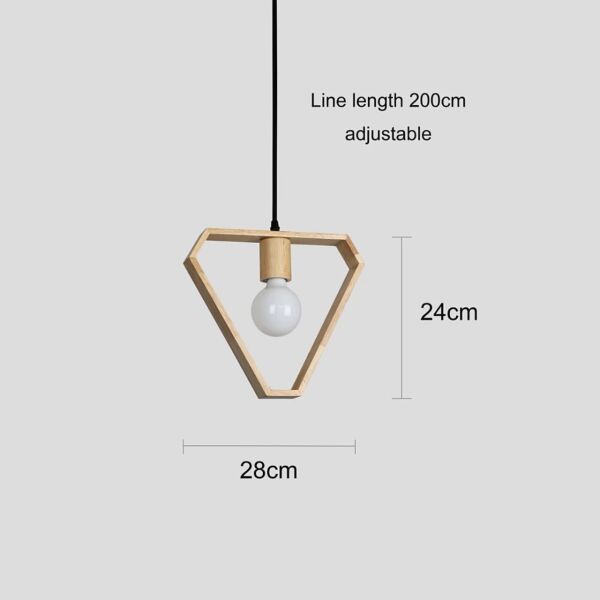 إنارة معلقة مفرد خشبي اياز