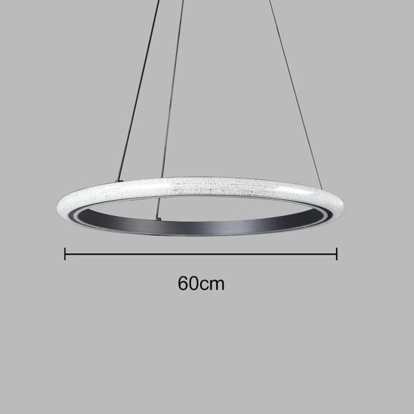 إنارة معلقة سيلفر - أسود