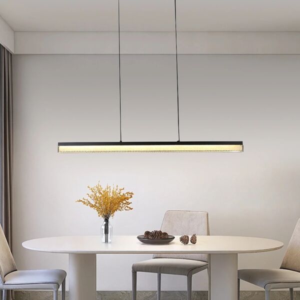 إنارة معلقة مودرن لون الانارة 3 اضاءات 25 واط - أسود