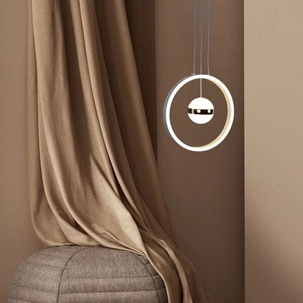 إنارة معلقة مودرن لون الانارة 3 اضاءات 48 واط ليبرال - أبيض