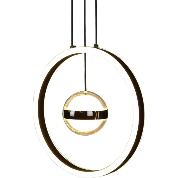 إنارة معلقة مودرن لون الانارة 3 اضاءات 48 واط جيراي - أسود