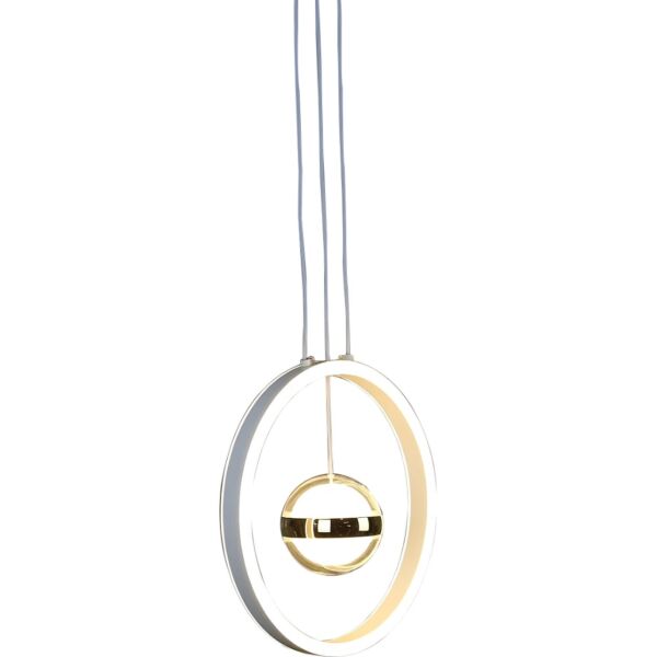 إنارة معلقة مودرن لون الانارة 3 اضاءات 48 واط البرت - أبيض