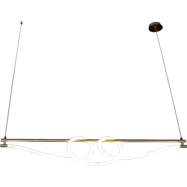 إنارة معلقة مودرن لون الانارة اصفر 36 واط كيندا - ذهبي زيتي