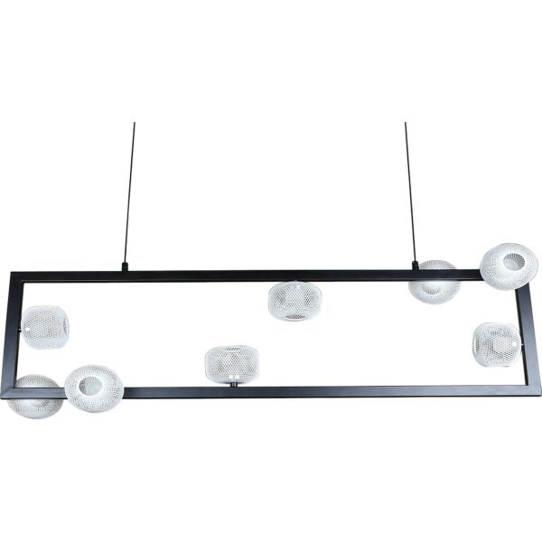 ثريا علاقي كلاسيك اسود لون الانارة اصفر 20 واط قطر 140 سم