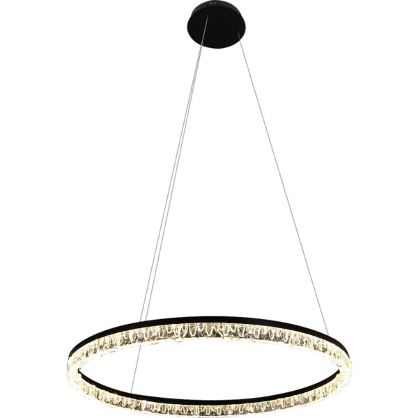 انارة معلقة اسود لون الانارة 3 اضاءات 55 واط مقاس 80 سم