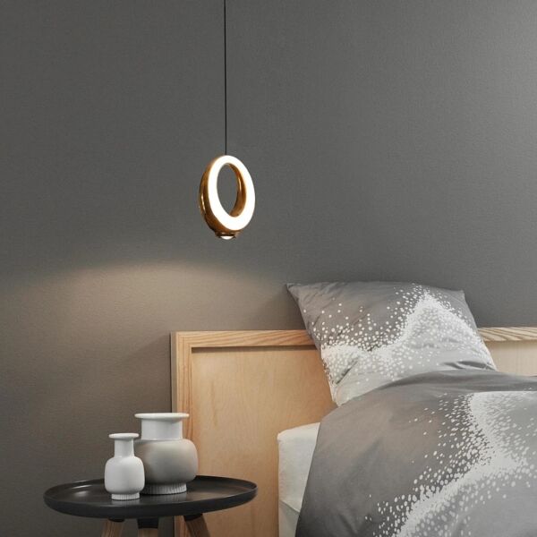 انارة معلقة مودرن 12 واط - ذهبي