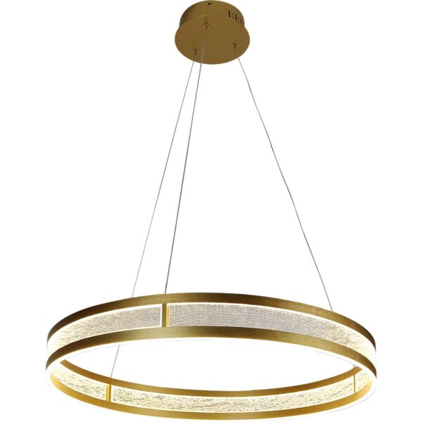 ثريا علاقي مودرن لون الانارة 3 اضاءات 85 واط شاولا - ذهبي