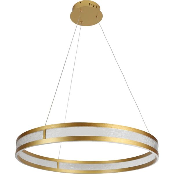 ثريا علاقي مودرن لون الانارة 3 اضاءات 85 واط شاولا - ذهبي